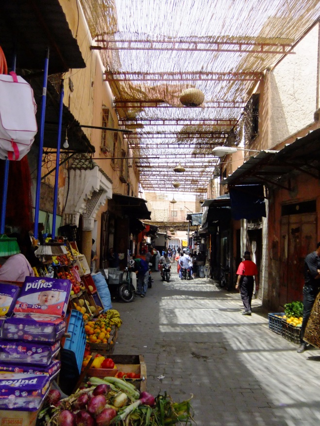 A typical alleyway in the Medina of Marrakech